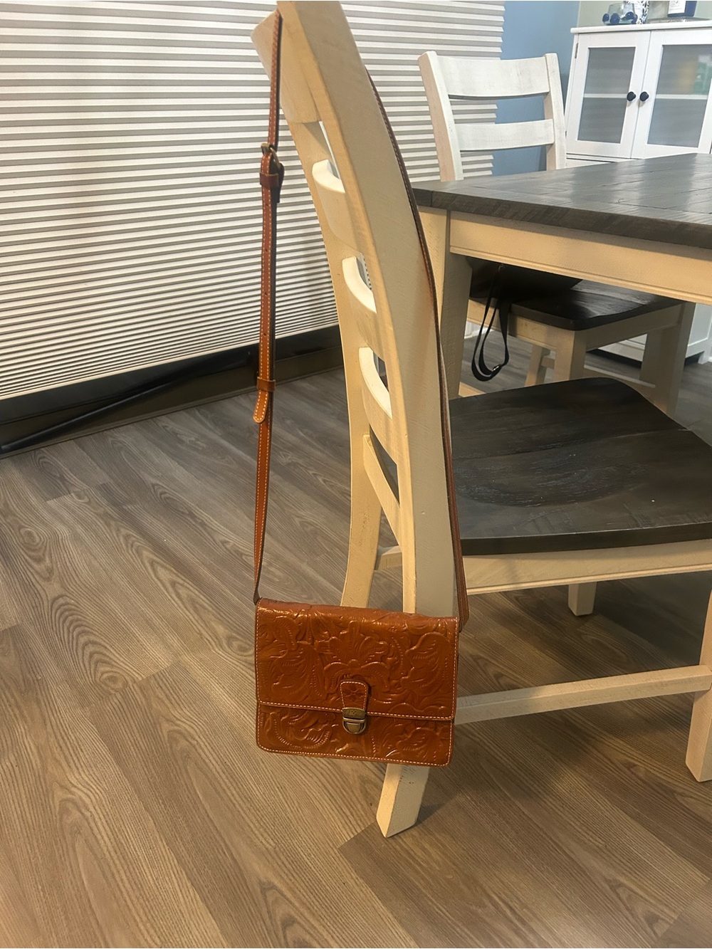 Patricia Nash tooled Leather Crossbody Bag - Warm Cognac NWOT
